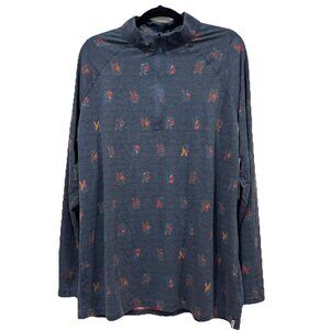 Saxx Roast Master Men’s X-Large Geometric Mid-Weight Long Sleeve Base Layer Topo